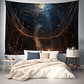 billige Planet Tapestry-fantasi planetarium hengende billedvev veggkunst stor billedvev veggmaleri dekor fotografi bakteppe teppe gardin hjem soverom stue dekorasjon