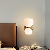 economico Luci da parete-Lightinthebox lampada da parete a led vetro bianco caldo 24 cm moderna lampada da parete a led sfondo soggiorno camera da letto comodino applique da parete per interni illuminazione sconce 1 pz