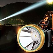 זול פנסים טקטיים-פנס led סופר בהיר usb נטענת מנורת כורים פנס בוהק בהספק גבוה פנס דיג שדה צמוד ראש מנורת סוללה בעלת קיבולת גבוהה לפיד סוללה אור לבן ואור צהוב שני סוגי תאורה