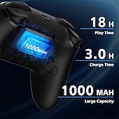 levne Videohry-bezdrátový ovladač pro konzoli Nintendo Switch oled pro gamepad s 600mah dobíjecí baterií programovatelnou funkcí turbo