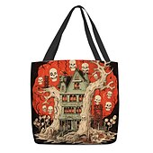 cheap Graphic Print Bags-Women&#039;s Tote Shoulder Bag Canvas Tote Bag Polyester Shopping Daily Print Large Capacity Foldable Lightweight 3D Rainbow