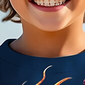 billiga Pojkens 3D-djur-Pojkar 3D Grafisk Djur Drake Tröja Långärmad 3D-tryck Höst Vinter Mode Streetwear Häftig Barn 3-12 år Utomhus Ledigt Dagligen Normal