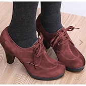 preiswerte 1950er Jahre-Damen-Oxford-Schuhe aus blauem und grünem Wildleder mit Schnürung und Absatz – Plateau-Stiefeletten im Vintage-Stil für lässige und elegante Outfits