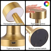 Недорогие Настольные лампы-USB 16 цветов USB зарядка сенсорная металлическая настольная лампа современный минималистичный стиль бар спальня гостиная украшение настольная лампа