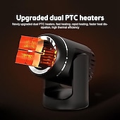 זול ציוד חימום לרכב-מחמם רכב 130w מפשיר שמשות ניידות מחמם 12v מסיר ערפל ומפשיר שמשות