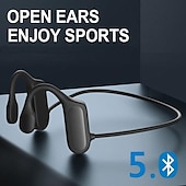 preiswerte On-Ear- und Over-Ear-Kopfhörer-Schmerzfreie Open Ear Wireless Bluetooth5.2 Kopfhörer Wasserdichter Sport Ohrhaken Ohrhörer Stereo Freisprech Bluetooth Headset mit Mikrofon für Laufen Radfahren Sport Headset