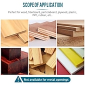 economico Strumenti manuali-Set di 5 punte per trapano svasatore per la lavorazione del legno, con codolo esagonale da 1/4 &quot;per la lavorazione del legno fai da te con una chiave a L # 5 # 6 # 8 # 10 # 12
