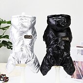 ieftine paltoane-Câini Pisici Haine Σακάκι Modă Casual Iarnă Impermeabil Respirabil Απαλό Lavabil Comfortabil Casul / Zilnic Îmbrăcăminte pentru câini for Bichon Frise Pomeran un Animalut Fluture Small
