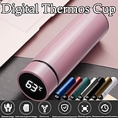 abordables appareils électroménagers-480 ml tasse thermos numérique affichage intelligent de la température bouteille d&#039;eau conservation de la chaleur flacon thermos sous vide pour café thé