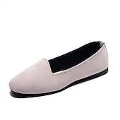 economico Ballerine da donna-Per donna Ballerine Ballerine Taglie forti Scarpe morbide Marcia Tinta unica Piatto Punta tonda Informale Comoda minimalismo PU Vinaccia Nero Rosso