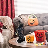 お買い得  ハロウィンライト-クラッカーバレル魔女ハロウィーンの装飾ゴーストランタン顔のない幽霊彫刻魔女ゴーストランプ地獄の使者保持ランタン像リアルなハロウィーンのテーマ小道具