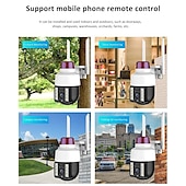 cheap Outdoor IP Network Cameras-Wireless Speed Dome Security Camera Humanoid Tracking Sound and Light Alert Smart Full Color Night Vision Bilingual Intercom Outdoor PTZ IP Camera CCTV Security Surveillance Camera(720P/1080P)