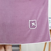 ieftine Prosoape-înveliș pentru prosop de baie cu umăr fără umăr, pentru femei, supradimensionat, absorbant de apă pentru plajă, spa, halate de baie de gimnastică, rochie slip prosop de baie, acoperire pentru duș,