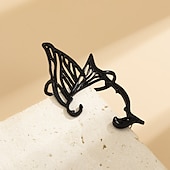 tanie Akcesoria i więcej-Elf Halloween Ear Cuffs punkowy gotyk Ubrać się Dla dorosłych Damskie Halloween Karnawał Mardi Gras Łatwe kostiumy na Halloween Wystroić
