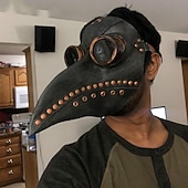 tanie Maska i rekwizyty na Halloween-Maska steampunk halloween z ptakiem w kształcie dzioba, maska z długim nosem i dziobem ptaka wrony, akcesoria do kostiumów cosplay steam