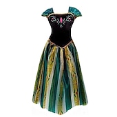 cheap Women&#039;s Costumes-Frozen Fairytale Princess Anna Flower Girl Dress Theme Party Costume Tulle Dresses Cosplay Movie Cosplay for Women&#039;s Adults&#039; Carnival Masquerade Bachelorette Party