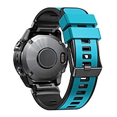 Недорогие Ремешки для часов Garmin-Ремешок для часов для Garmin Fenix 7 7X 6 6X Pro Epix Pro 47mm 51mm Instinct 2X Approach S70 47mm S62 S60 Forerunner 955 945 Epix Marq Descent Quatix 22mm 26mm силиконовый Замена Ремень 22mm 26mm