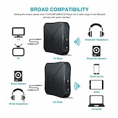 お買い得  パソコン・周辺機器-2 in 1 bluetooth4.2 コンピュータヘッドフォン aux カーステレオ音楽オーディオアダプタワイヤレス Bluetooth トランスミッターレシーバー