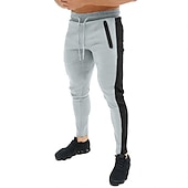 economico Pantaloni della tuta-Per uomo Pantaloni della tuta Jogging Pareggiatore Pantaloni Tasche A cordoncino Vita elastica Color Block Comfort Esterno Giornaliero Per uscire Sportivo Di tendenza Nero Bianco