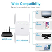 זול ראוטרים אלחוטיים-5GHz wifi repeater אלחוטי wifi extender 1200mbps wi-fi מגבר 802.11n מגבר אות wifi לטווח ארוך 2.4g wifi repiter