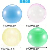 levne Hračky na pláž a venku-1/2/3 ks hračka bublinkový míč s pumpou 27/47 palců dovolená skákací míč elastický super velký plážový balón nafukovací legrační hračka míč pro zahradu venkovní vnitřní hru vánoční dárek