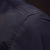 preiswerte Herrenjacken &amp; Herrenmäntel-Herren Bomberjacke übergangsjacke Alltagskleidung Leicht Reißverschluss Sommer Frühling Einfach Streetwear Kragen Regulär Schwarz Rot Dunkelblau Grau Jacken