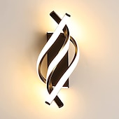 abordables Appliques murales LED-Lightinthebox Applique murale d&#039;intérieur à LED Desin 33 cm Courbe intérieure moderne simple Applique murale LED en silicone est applicable à la chambre à coucher, au salon, à la salle de bain, au