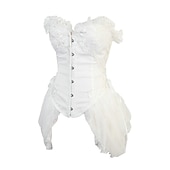 cheap Tops-Vintage Rococo Punk &amp; Gothic Overbust Corset Bustier Bodyshaper Pirate Lace Women&#039;s Fantasy Halloween Carnival Valentine&#039;s Day Party / Evening Prom Adults&#039; Bra Underwear All Seasons