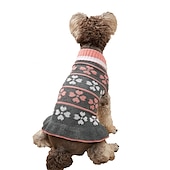 olcso Pulóverek-Kutyák Macskák Pulóverek Jumper Divat aranyos stílus Tél Meleg Légáteresztő Mekano Mosható Kényelmes Szabadtéri Alkalmi / Napi Kutyaruházat for bichon frisé Pomerániai törpespitz Kölyök kisállat