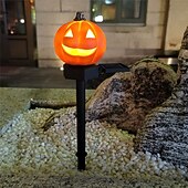 billige Halloween utendørs-utendørs solcelledrevne gresskarlys halloween dekorativ sti lys for hage hage plen landskap ferie lys 1/2 stk
