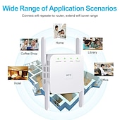 זול ראוטרים אלחוטיים-5GHz wifi repeater אלחוטי wifi extender 1200mbps wi-fi מגבר 802.11n מגבר אות wifi לטווח ארוך 2.4g wifi repiter