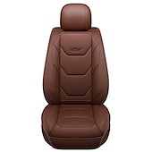 abordables Fundas de asiento para coche-Juego completo de lujo para 5 asientos funda de asiento delantero de coche universal 5D de PU impermeable almohadilla de protector de asiento transpirable