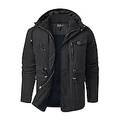 economico Piumini-Per uomo Giacca trapuntata Vello All&#039;aperto Tenere al caldo Giacca invernale Cappotto Campeggio / Escursionismo / Speleologia Grigio scuro Nero Blu Marrone Verde