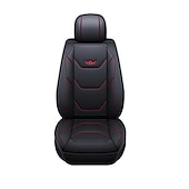 abordables Fundas de asiento para coche-Juego completo de lujo para 5 asientos funda de asiento delantero de coche universal 5D de PU impermeable almohadilla de protector de asiento transpirable