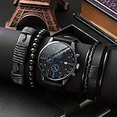 cheap Quartz Watches-Men Quartz Watch Retro Vintage Casual World Time Aluminium Alloy Watch