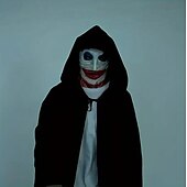 levne Halloween maska a rekvizity-halloween blood double mask, joker lebka strašidelná realistická halloween maska pro dospělé kostýmy halloweenský kostým pánský, děsivá zábava horor maska lebky