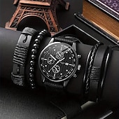 cheap Quartz Watches-Men Quartz Watch Retro Vintage Casual World Time Aluminium Alloy Watch