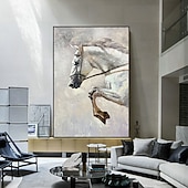 Χαμηλού Κόστους Πίνακες με Ζώα-Mintura χειροποίητη ελαιογραφία σε καμβά διακόσμηση τοίχου μοντέρνα αφηρημένη εικόνα ζώων για διακόσμηση σπιτιού τυλιγμένη ζωγραφική χωρίς πλαίσιο