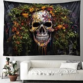 Χαμηλού Κόστους Trippy Tapestries-γκράφιτι κρανία κρεμαστά ταπισερί τοίχου τέχνη μεγάλη ταπετσαρία τοιχογραφία διακόσμηση φωτογραφία σκηνικό κουβέρτα κουρτίνα σπίτι υπνοδωμάτιο διακόσμηση σαλονιού