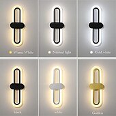 abordables Appliques murales LED-lightinthebox applique murale intérieure à LED liner desin 40 cm intérieur moderne simple applique murale LED lampe murale en silicone est applicable à la chambre à coucher salon salle de bain