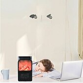cheap Heating Equipment-Mini Electric Fan Heater Portable Plug-in Wall Ceramic Heater Air Heating Winter Room Warmer Thermostat Remote Control 400W PTC