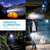 levne taktické svítilny-super jasná led svítilna usb nabíjecí taktická svítilna lovecká svítilna venkovní nouzový kempingový světlomet