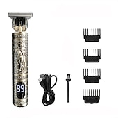 cheap Shaving &amp; Hair Removal-USB Rechargeable Hair Clippers and Beard Trimmer for Men - Precise T-Blade Trimmer with LCD Screen - Grooming Kit for Men