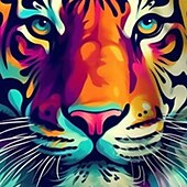 billiga Pojkens 3D-djur-Pojkar 3D Grafisk Djur Tiger T-shirt Långärmad 3D-tryck Sommar Vår Höst Sport Mode Streetwear Barn 3-12 år Utomhus Ledigt Dagligen Normal
