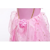 cheap Girls&#039; Costumes-Sleeping Beauty Beauty and the Beast Princess Belle Dress Cloak Flower Girl Dress Cosplay Costume Party Movie Cosplay for Girls&#039; Kid&#039;s Children&#039;s Day Masquerade Wedding Wedding Guest