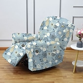 cheap Recliner Chair Cover-Stretch Recliner Covers Recliner Covers 1 Seater Armchair Couch Slipcover with Elastic Loop, Anti-cat Scratch Furniture Protector for Kids, Pets, Dogs, Cats