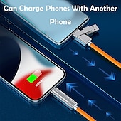 olcso Mobiltelefon-kábelek-1 csomag Többszörös töltőkábel 3,3 láb USB C - USB C / Lightning USB A - micro USB / USB C 6 A Töltőkábel Gyorstöltés Magas adatátvitel Tartós 4 az 1-ben Könnyű hordozhatóság Kompatibilitás Macbook