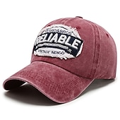 economico Cappellino da baseball da uomo-Unisex Cappellino da baseball Nero Giallo Cotone Lavato Viaggi Stile da spiaggia Esterno Da mare Liscio Regolabile Di tendenza Protezione per occhi