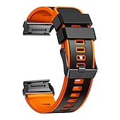 Недорогие Ремешки для часов Garmin-Ремешок для часов для Garmin Fenix 7 7X 6 6X Pro Epix Pro 47mm 51mm Instinct 2X Approach S70 47mm S62 S60 Forerunner 955 945 Epix Marq Descent Quatix 22mm 26mm силиконовый Замена Ремень 22mm 26mm