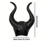 olcso Kiegészítők-Halloween Boszorkány Maleficent Sapka Halloween Kellékek Ökör Tülkök Felnőttek Nők Halloween Halloween Karnevál Könnyű Karneváli Jelmez a Walpurgis éjre